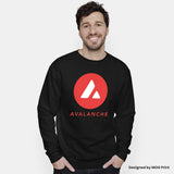 Avalanche Avax Logo Sweatshirt, Crypto Clothing Investor Trader Gift Jumper Sweater, Unisex Sizes