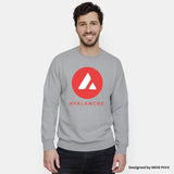 Avalanche Avax Logo Sweatshirt, Crypto Clothing Investor Trader Gift Jumper Sweater, Unisex Sizes