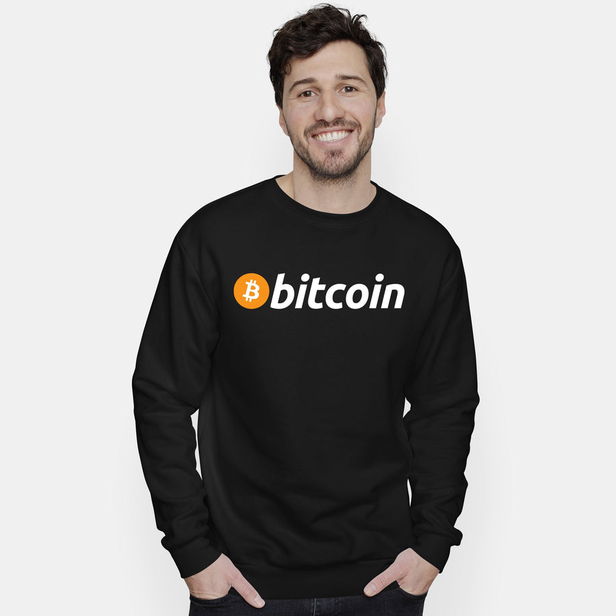 Bitcoin Logo Sweater Jumper Cryptocurrency Blockchain Currency Sweatshirt For Investors Crypo-Apparel Satoshi Nakamoto