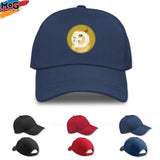 Dogecoin Logo Baseball Cap, Funny Cryptocurrency Meme Coin, Doge Coin Hat, Hodl Crypto Investor Trader Gift, Dogecoin User Holder Gift