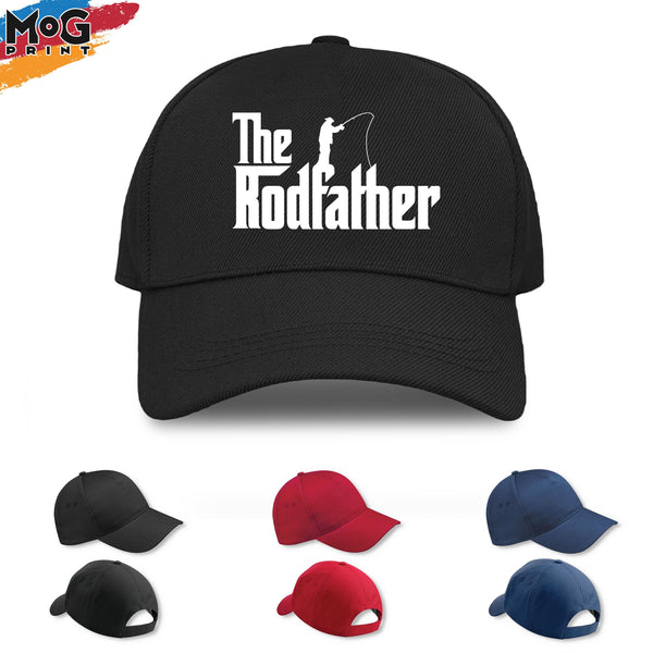 The Rodfather Baseball Cap, Funny Dad Grandad Fishing Hat, Father's Day Birthday Gift, Fishing Gifts, Gift For Fisherman - Dad Hat Cap
