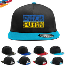 Puck Futin Snapback, Stop Russia Protest Cap, Ukraine Flag f Putin Hat - Love & Support Ukraine Pray For Ukraine Hat Supporting Ukraine