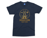 Dogecoin Rocket Ship Logo T-shirt Much Wow Meme Joke Funny Crypto Currency Shirt Elon Musk DOGE Coin Investor Trader Gift Present - Unisex