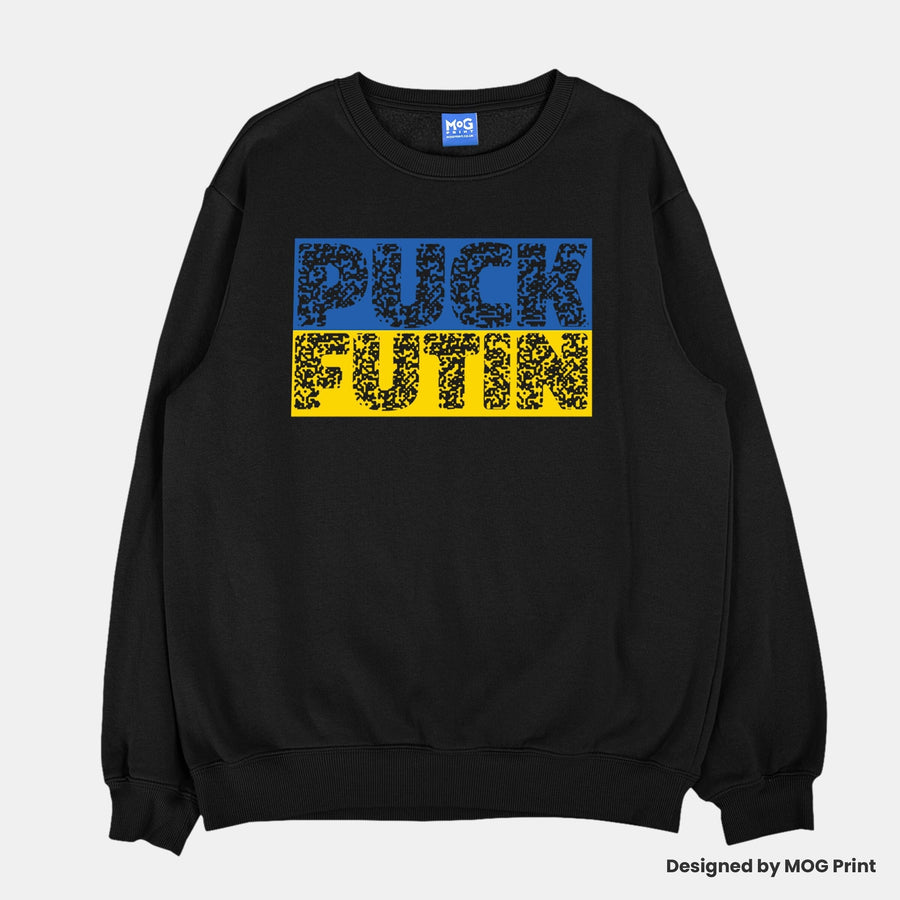 Puck Futin Sweatshirt, Ukraine Jumper, War Peace Protest, Politics Human Rights, Ukraine Russia Putin Sweater, Ukranian Heritage Unisex