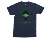 Ethereum Logo Classic T-shirt ETC Blockchain Crypto Investor Gift Network Digital Platform Cryptocurrency Ethereum Trader Gift Investing Tee