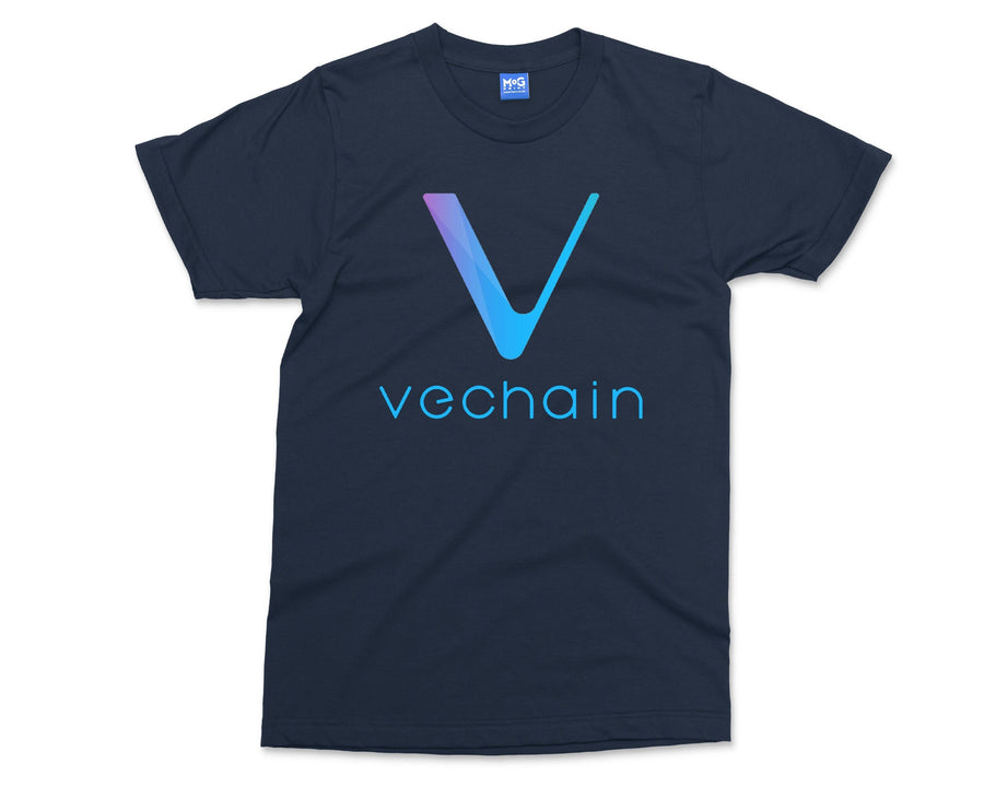 Vechain Logo T-shirt VET Crypto Investor Gift, Blockchain Technology, Cryptocurrency Coin Asser Investing Trader, Vechain Crypto Gift Tee