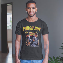 FINISH HIM Will Smith Slap T-shirt, Chris Rock Smack Meme Joke, Funny tshirt for Him Her, Will Smith Chris Rock Comic Parody, Unisex Top