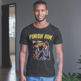 FINISH HIM Will Smith Slap T-shirt, Chris Rock Smack Meme Joke, Funny tshirt for Him Her, Will Smith Chris Rock Comic Parody, Unisex Top