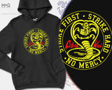 Cobra Kai Logo Hoodie, The karate kid Retro Tv Show MMA Dojo Cobra Kai Gift, Martial Arts, jumper pullover hood Unisex All Sizes