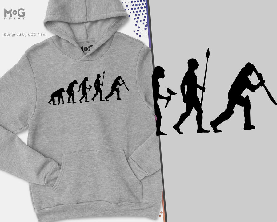 Cricket Evolution Hoodie, Cricket Hoody, Funny Cricket Player Gift, Cricket Gifts, Cricket Hoodie Boys/mens/women, Cricket Fan Hoodie