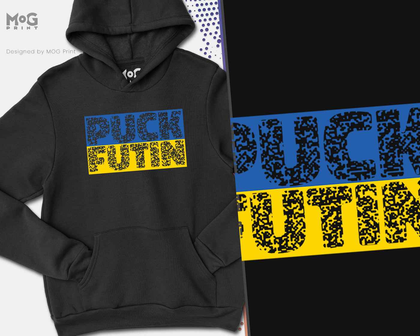 PUCK FUTIN Ukraine Hoodie, Rude Putin Joke Meme, Ukrainian Flag Hoody Russia War Support Love Peace UKRAINE Jumper for Men Women