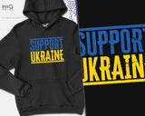 SUPPORT UKRAINE Hoodie, Ukrainian Flag Jumper Peace Anti War Protest Ukraine Russia Putin War Pullover Hood Men Women