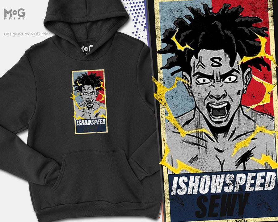 SPEED Sewy Hoodie, Funny Youtuber Inspired Art, Ronaldo Meme Footballer Joke, Football Gift for Boys Kids, Gamer Gaming Gift Jumper