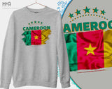 Cameroon Flag Sweat Shirt, Cameroon Football Jumper World Team Cup Cameroon World Football Cup National Sweater Shirt