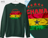 Ghana World Sport Jumper Ghana Sweat Shirt World Country Ghana Flag Graphic Ghanian World Football Cup Ghana National Souvenir Gift