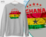 Ghana World Sport Jumper Ghana Sweat Shirt World Country Ghana Flag Graphic Ghanian World Football Cup Ghana National Souvenir Gift