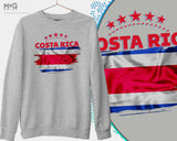 Costa Rica Football Jumper Copa Mundial Camiseta De Futbol Costa Rica Football Sweat Shirt World Team Cup Costa Rica Football Costa Rican