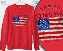 USA World Soccer Cup Jumper USA Soccer Sweat Shirt World Champ United States Sweater World Football Cup USA Flag Patriotic Sweat Shirt Gift