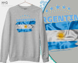 ARGENTINA FLAG Jumper Argentina Shirt Football WorId Argentina National Football Cup Argentina Team Cup Argentina Flag Souvenir Sweatshirt