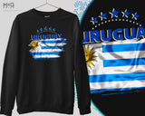 Uruguay World Football Cup Sweatshirt Copa Mundial de&nbsp;Football de Uruguay Camiseta World Football Cup Uruguay Jumper World Football Uruguay Flag