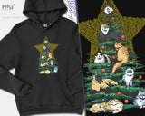 Funny Christmas Cat Hoodie, Cat Lover Gift, cute Christmas Jumper, Cat lover, Holiday graphic, Merry Christmas Tree, Cat owner Hoody