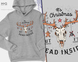 It's Christmas But I'm Dead Inside Hoodie, Funny Gag Gift, Dead Reindeer Christmas, Ladies Xmas Gift Top, Mens Xmas Gift UK Jumper