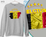 Belgium Football Sweater Football Shirt Rode Duivels Jumper WorId Cup Belgium Sweatshirt Voetbal Belgie World Football Cup Belgier Flag Hemden