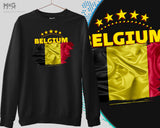 Belgium Football Sweater Football Shirt Rode Duivels Jumper WorId Cup Belgium Sweatshirt Voetbal Belgie World Football Cup Belgier Flag Hemden