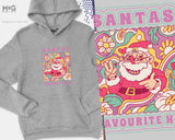 Santa's Favourite Ho Hoodie Funny Xmas Gift Ladies Christmas Naughty Santa Joke Womens Xmas Hoody Funny Christmas Dirty Santa Graphic Jumper