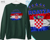 Croatia Jumper Croatia Football shirt WorId Cup Croatia Sweater Sweat Shirt Nogomet WorId Football Cup Fudbal Vatreni Croatia Flag Jumper