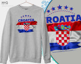 Croatia Jumper Croatia Football shirt WorId Cup Croatia Sweater Sweat Shirt Nogomet WorId Football Cup Fudbal Vatreni Croatia Flag Jumper