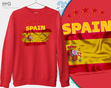 SPAIN Football Sweat Shirt, España Shirt, WorId Football Cup Spain Jumper, Spanish Flag Team Sweatshirt Football Spain World Football Cup Copa Del Mundo España