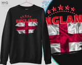 England Jumper, England Sweat Shirt, England Shirts National Team WorId Football Cup England Football Pub Sport Shirt UK Football shirt