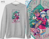 Christmas Womens Anime Jumper Girls Anime Otaku Cosplay Gift Sweater for Just a Girl Who Loves Anime and Kawaii Anime Girl Japan Girl Xmas