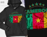 Cameroon Flag Hoodie, Cameroon Football Jumper, World Team Cup Cameroon, World Football Cup National Unisex Hoody