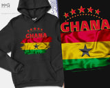 Ghana World Sport Hoodie Ghana World Country Ghana Flag Graphic Ghanian World Football Cup Ghana National Souvenir Gift Hoody