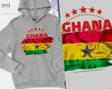 Ghana World Sport Hoodie Ghana World Country Ghana Flag Graphic Ghanian World Football Cup Ghana National Souvenir Gift Hoody