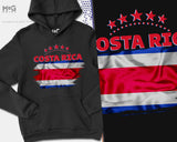 Costa Rica Football Hoodie Copa Mundial Camiseta De Futbol Costa Rica Football World Team Cup Costa Rica Football Costa Rican Jumper