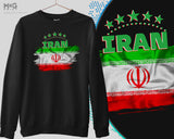 Iran Football Team Sweat Shirt, Unisex Iran Football Jumper World Team Cup Iran World Football Cup Iran National Sweatshirt Gift Iranian