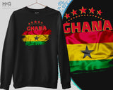 Ghana World Sport Jumper Ghana Sweat Shirt World Country Ghana Flag Graphic Ghanian World Football Cup Ghana National Souvenir Gift