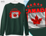 Canada Jumper, Canada Football Sweatshirt World Team Canadians Flag Canada World Football Cup Jumper Canada Flag Sweat Shirt