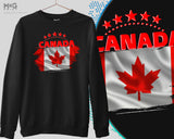 Canada Jumper, Canada Football Sweatshirt World Team Canadians Flag Canada World Football Cup Jumper Canada Flag Sweat Shirt