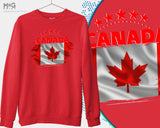 Canada Jumper, Canada Football Sweatshirt World Team Canadians Flag Canada World Football Cup Jumper Canada Flag Sweat Shirt