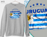 Uruguay World Football Cup Sweatshirt Copa Mundial de&nbsp;Football de Uruguay Camiseta World Football Cup Uruguay Jumper World Football Uruguay Flag