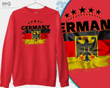 Germany Football Jumper, Unisex Germany Football Sweat Shirt Germany World Football Cup Germany deutschland Football Weltmeisterschaft Flag