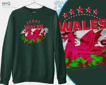 Wales Football Jumper, Flag Cymru Welsh Flag Sweatshirt Welsh Football Shirts Wales Flag World Football Cup Welsh Football Kit