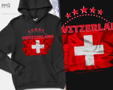 Switzerland Flag Hoodie Schweizer Football Swiss Football Team Tourist Souvenir Unisex Country Travel Jumper Trendy Hoodie For Men Women