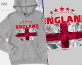 England Hoodie, England Team, England Shirts National Team WorId Football Cup England Football Pub Sport Jumper UK Football Hoody