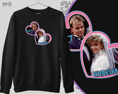 Scott And Charlene Wedding Sweatshirt, Funny Neighbours Inspired, Retro Vintage Rock Band 80's 90's Gift Jumper, Men Women Ladies Sweater