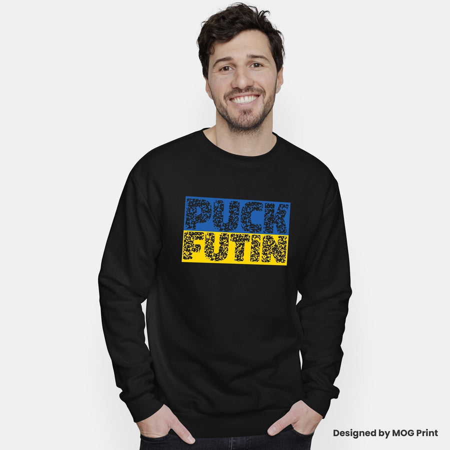 Puck Futin Sweatshirt, Ukraine Jumper, War Peace Protest, Politics Human Rights, Ukraine Russia Putin Sweater, Ukranian Heritage Unisex